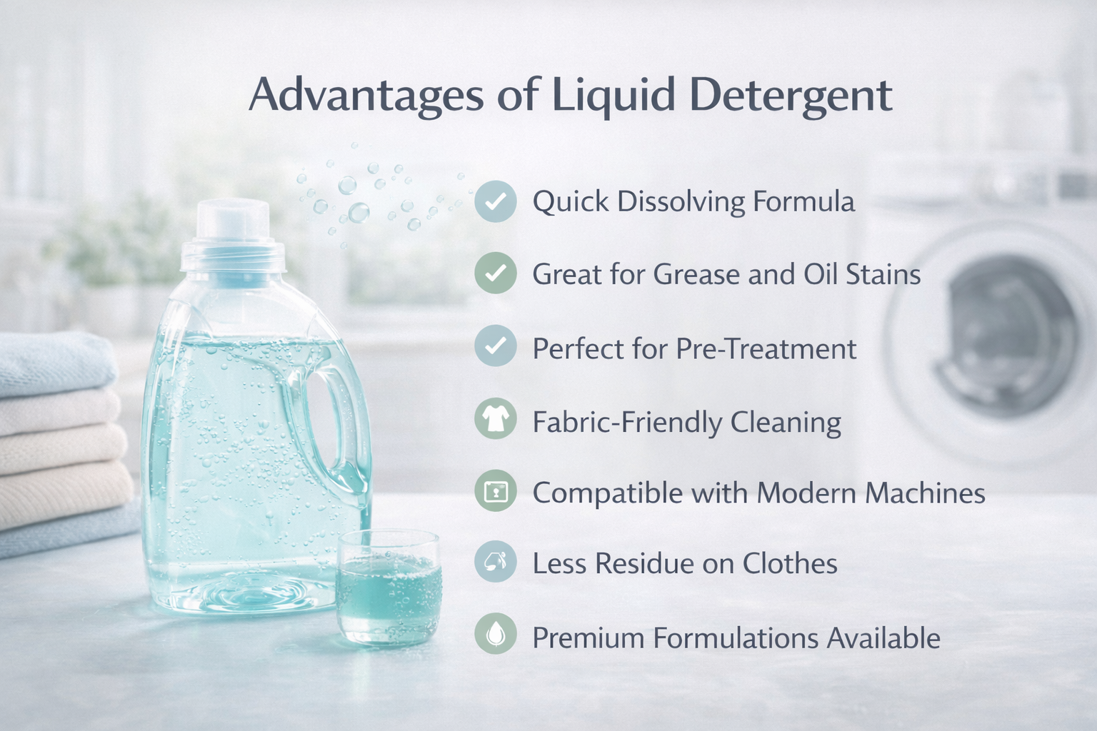 Liquid Detergent Advantages