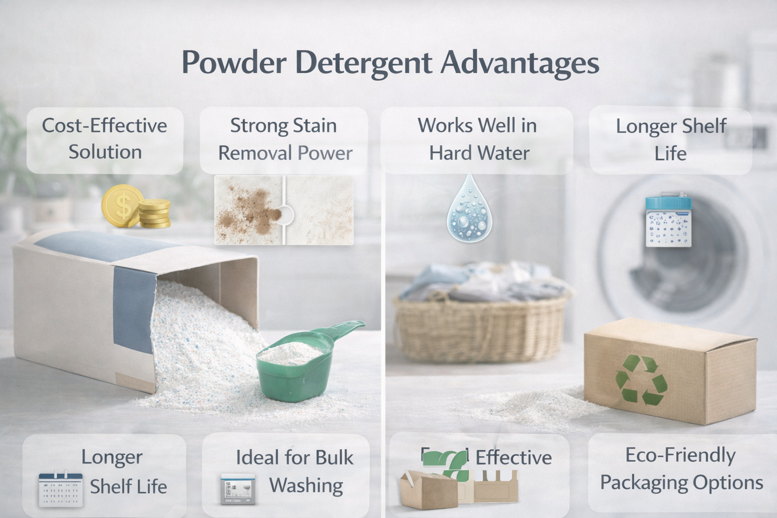 Powder Detergent Advantages