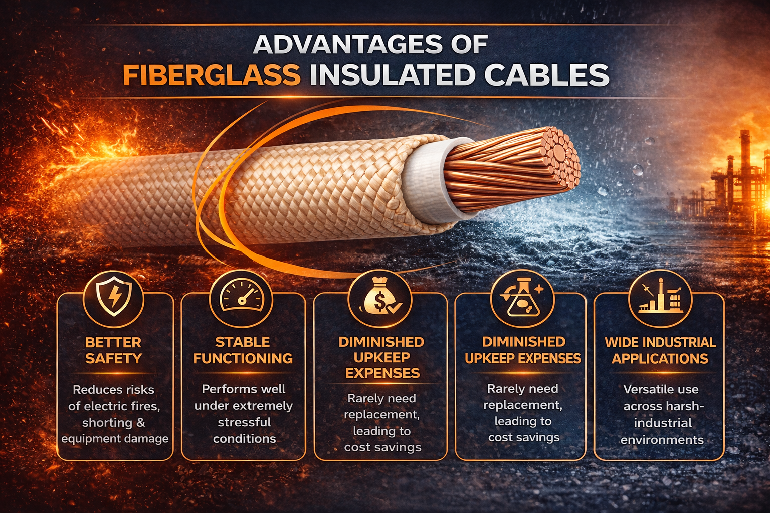 Advantages of Fiberglass Insulated Cables